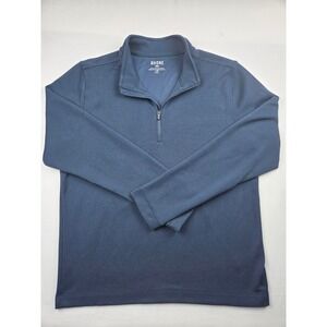 Rhone Commuter Men's Quarter Zip Pullover Navy Blue Performance L Large